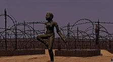 Glitching girl Dancing at the border by Art stuff