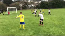 Little lad shoots on goal so dad pushes the goalkeeper into its path to stop the ball by Funny vids