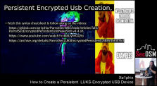 How To Create A LUKS Encrypted Persistent USB, With A Kill Slot using Parrot Linux  - Live At SecDSM - Oct 2018 by Xe1phix